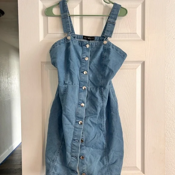 Derek Heart | Dresses | Derek Heart Light Blue Denim Dress | Poshmark